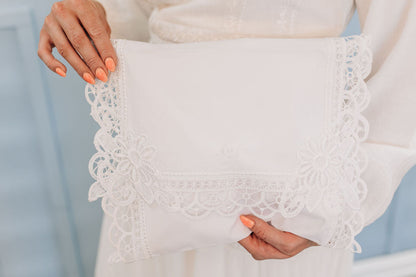 Venice Lace Envelope + Customized Embroidery