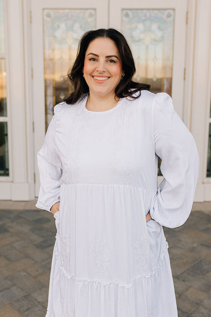 Flora Embroidered Temple Dress