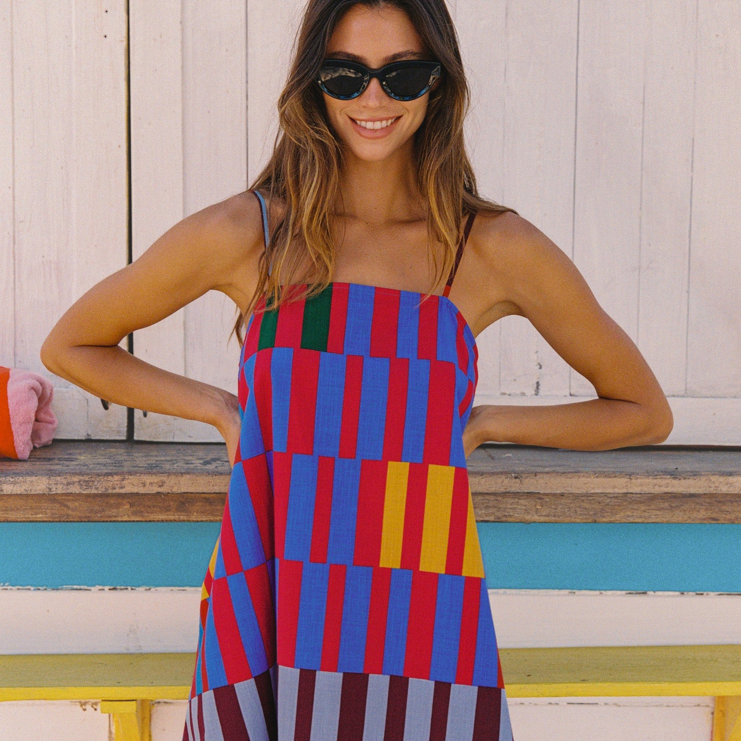 Ramie Mini Dress In Ataya