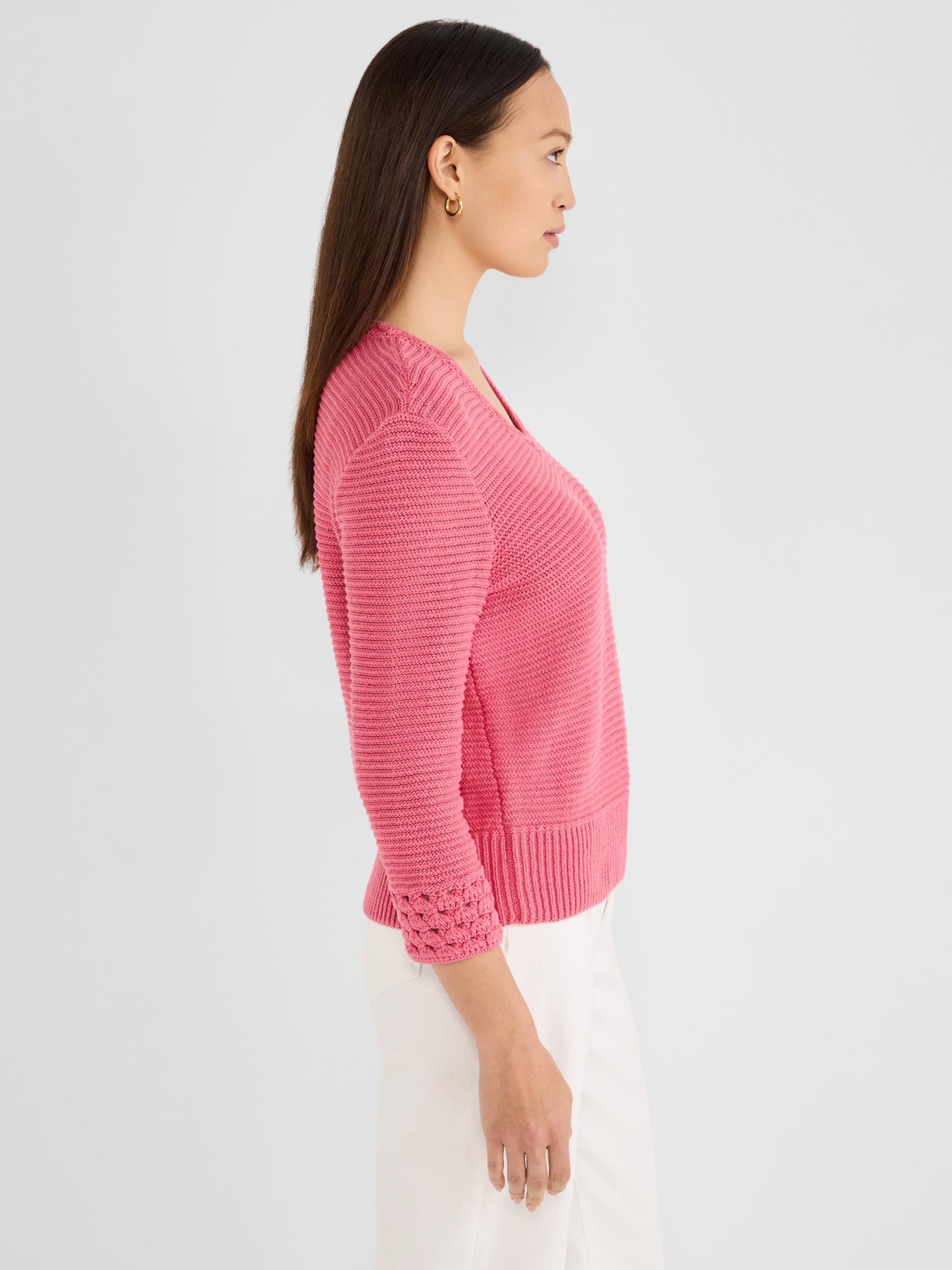 Edged Pop Stitch Sweater