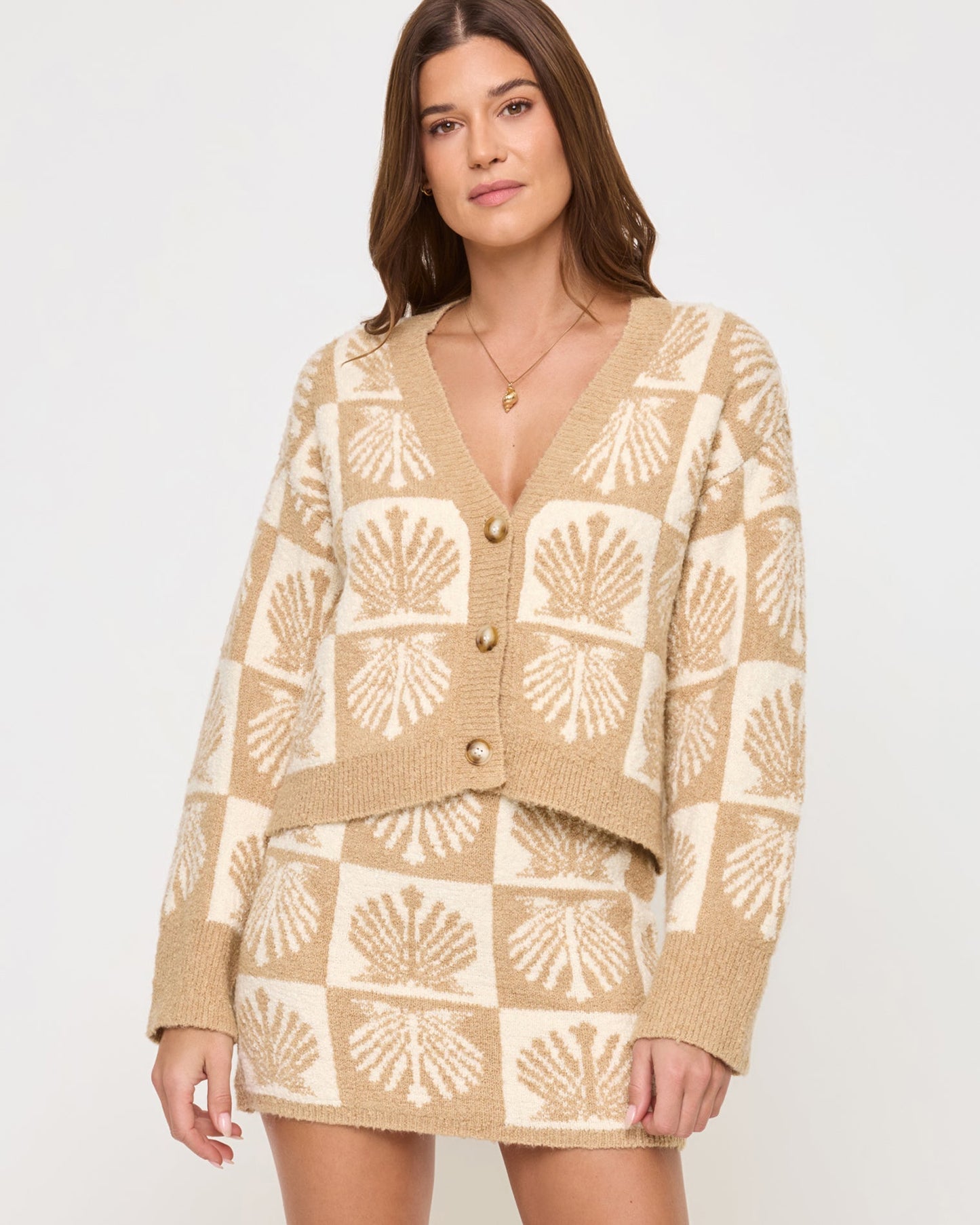 Shell Be There Skirt - Seashell Jacquard
