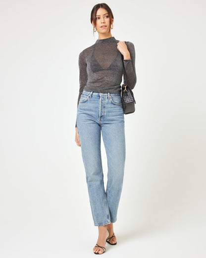 Shimmer Long Sleeve - Black
