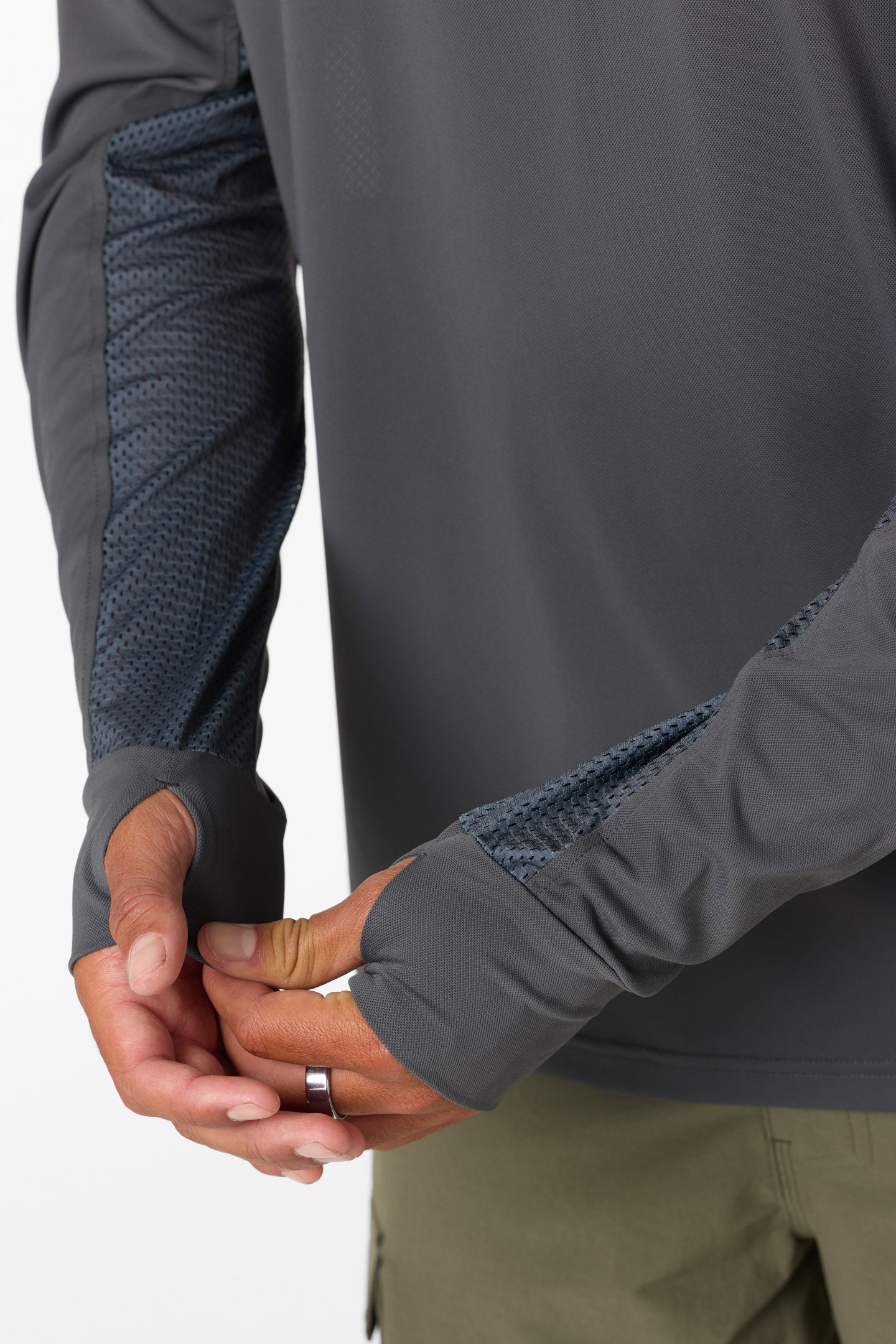 TRVLR UPF Elevated Hooded Long Sleeve Pullover