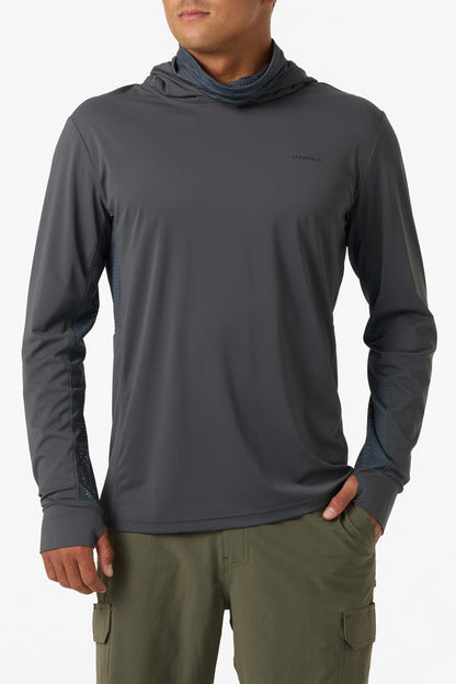 TRVLR UPF Elevated Hooded Long Sleeve Pullover