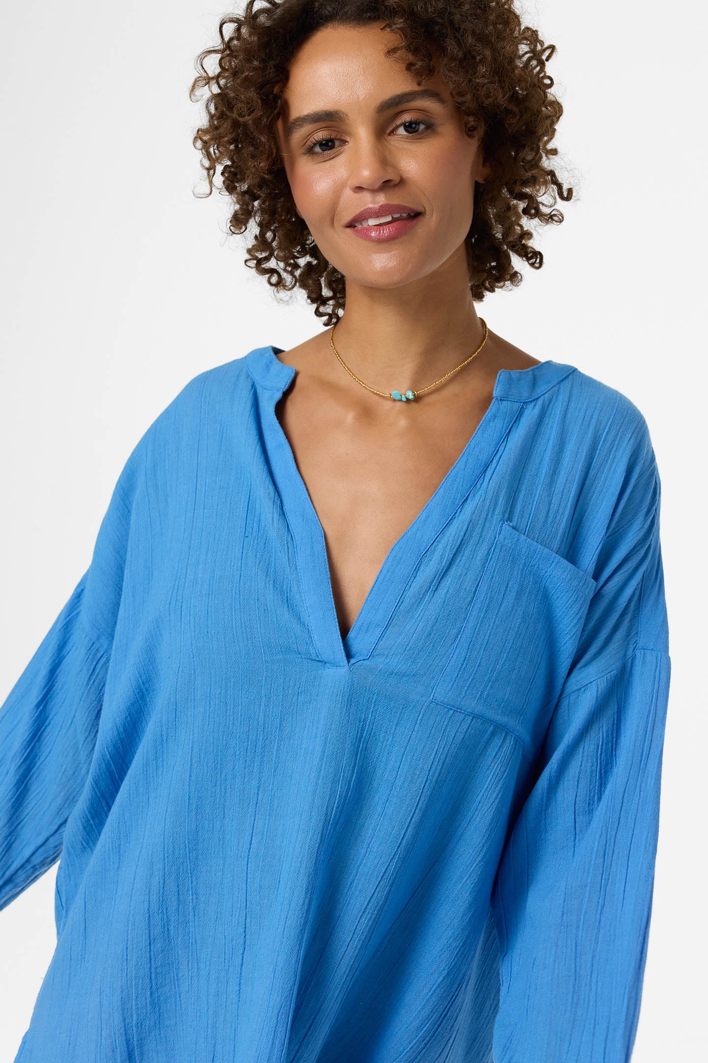 Belizin Long Sleeve Cover-Up Dress