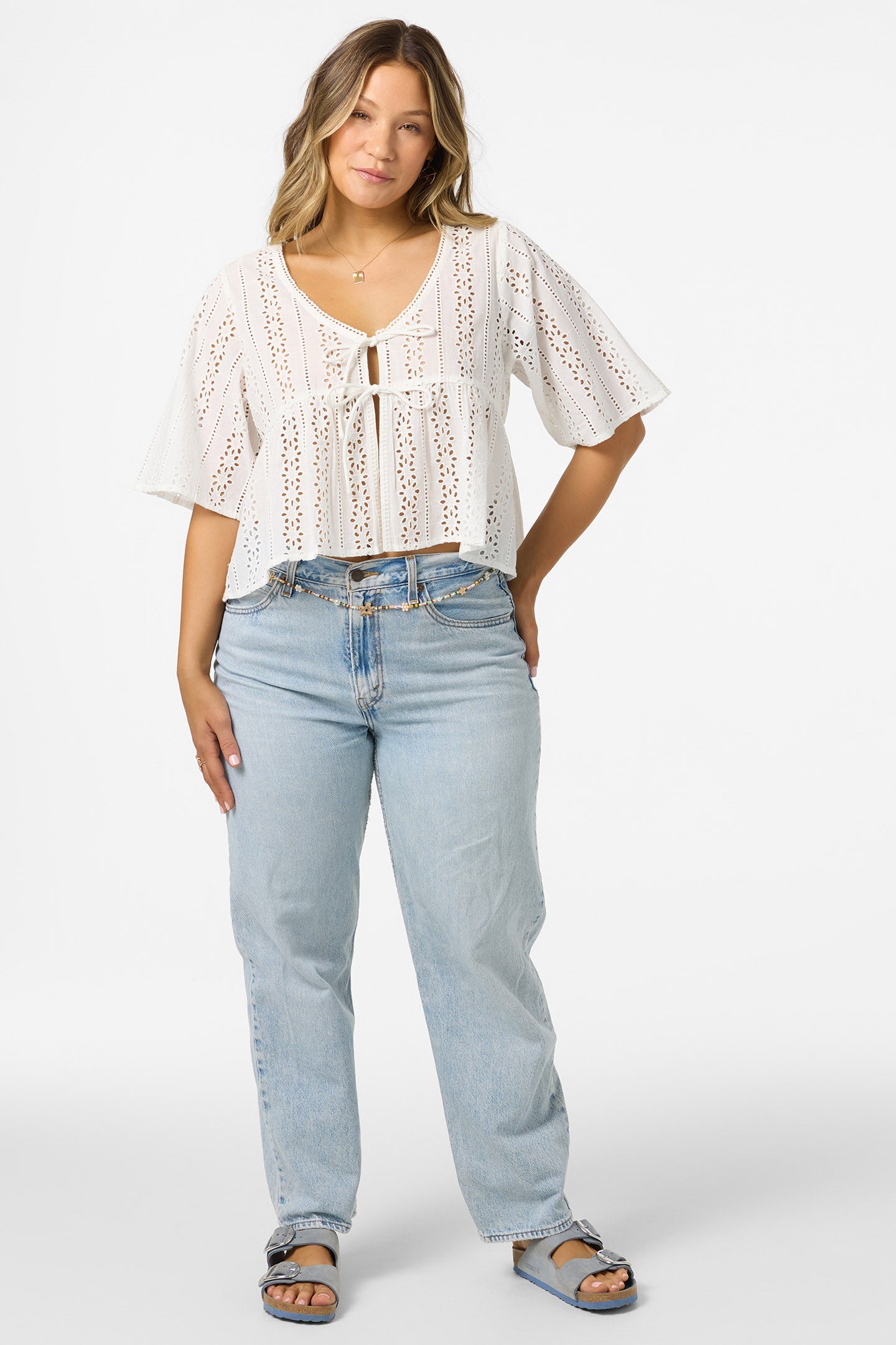 Loni Eyelet Top