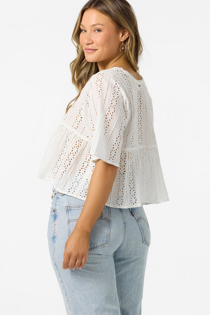 Loni Eyelet Top
