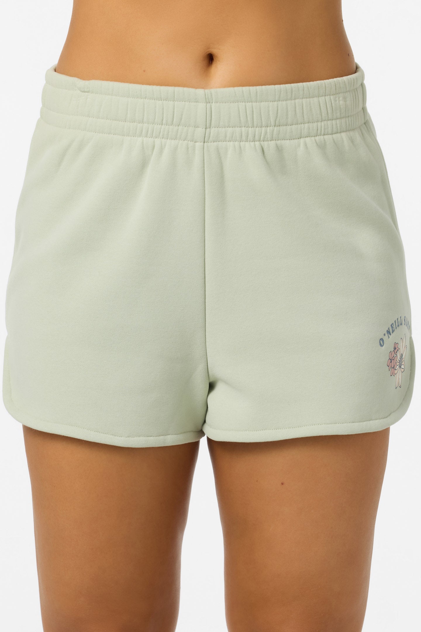 Petal Scallop Fleece Lounge Shorts