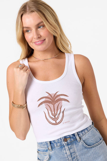 Palm Sun Scoop Neck Tank