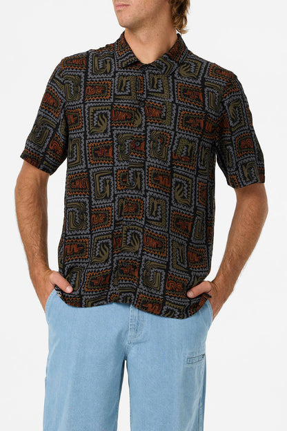Relaxed Woven Camp Shirt
