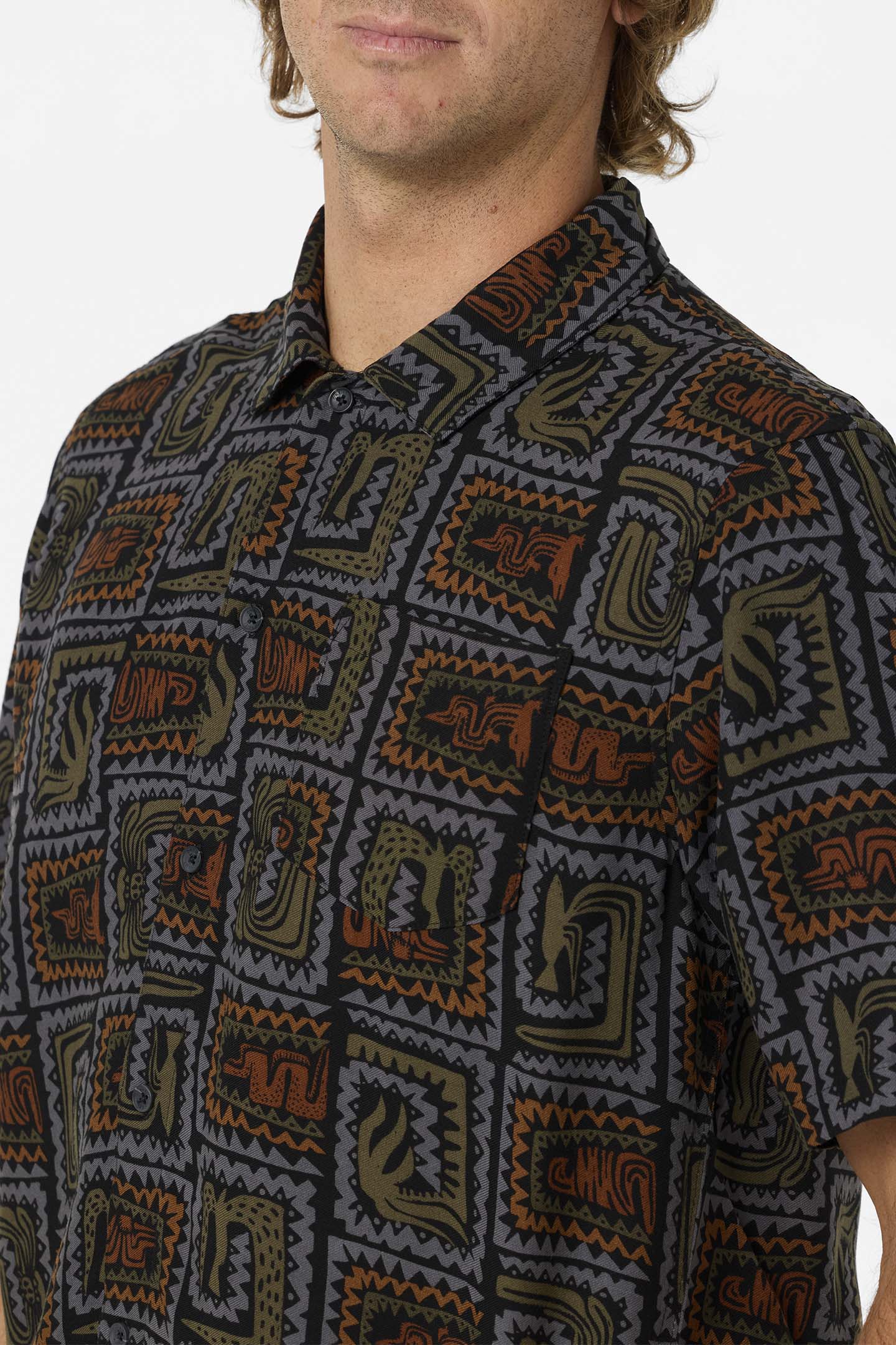 Relaxed Woven Camp Shirt