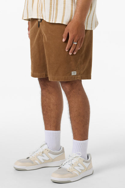 O'Riginals Cord Elastic Waist 18" Shorts