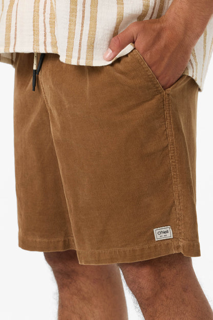 O'Riginals Cord Elastic Waist 18" Shorts