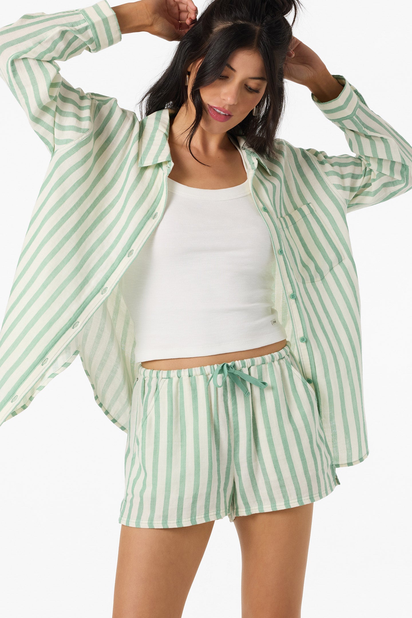 Brenda Stripe Beach Shorts