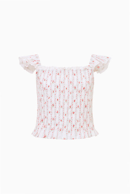 Tween Cherry Stripe Caspia Top