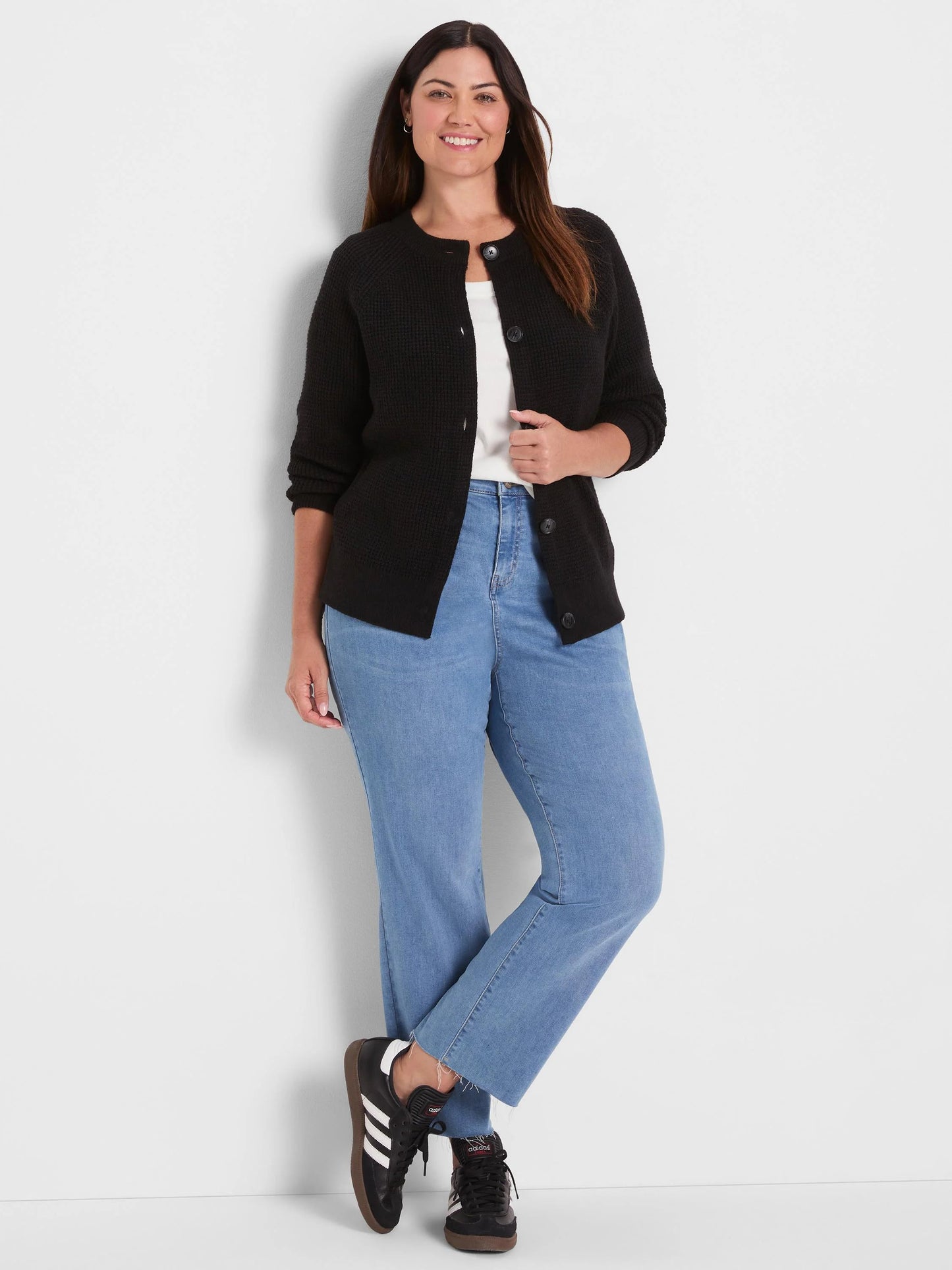 Waffle Tuck Cardigan