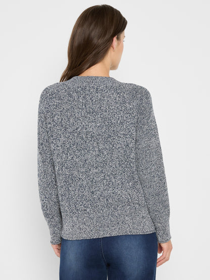 V-Neck Shaker Stitch Sweater