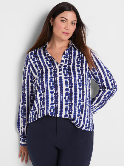 Shibori Stripe Top