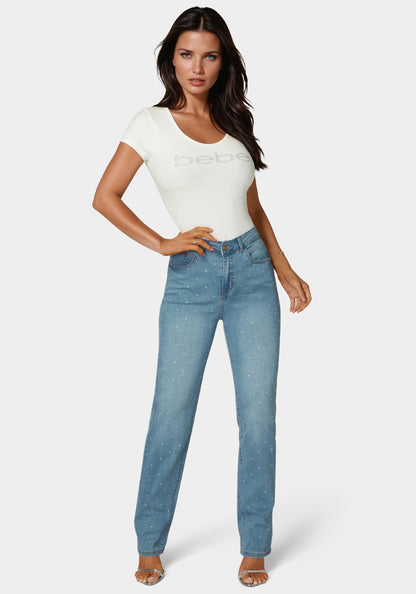 The Embellished Straight Leg