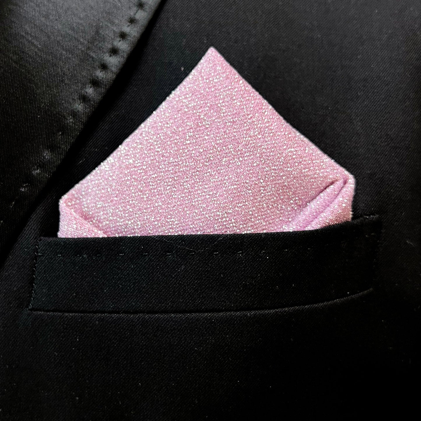Lavender Shimmer Pocket Square