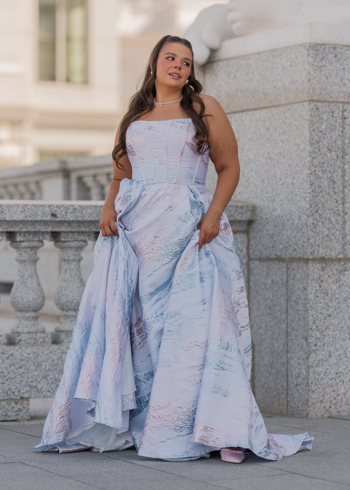 Nessa Metallic Dress