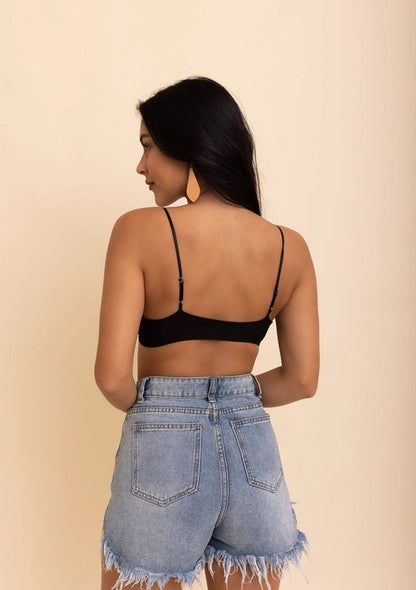 Leto Accessories Mesh Bralette