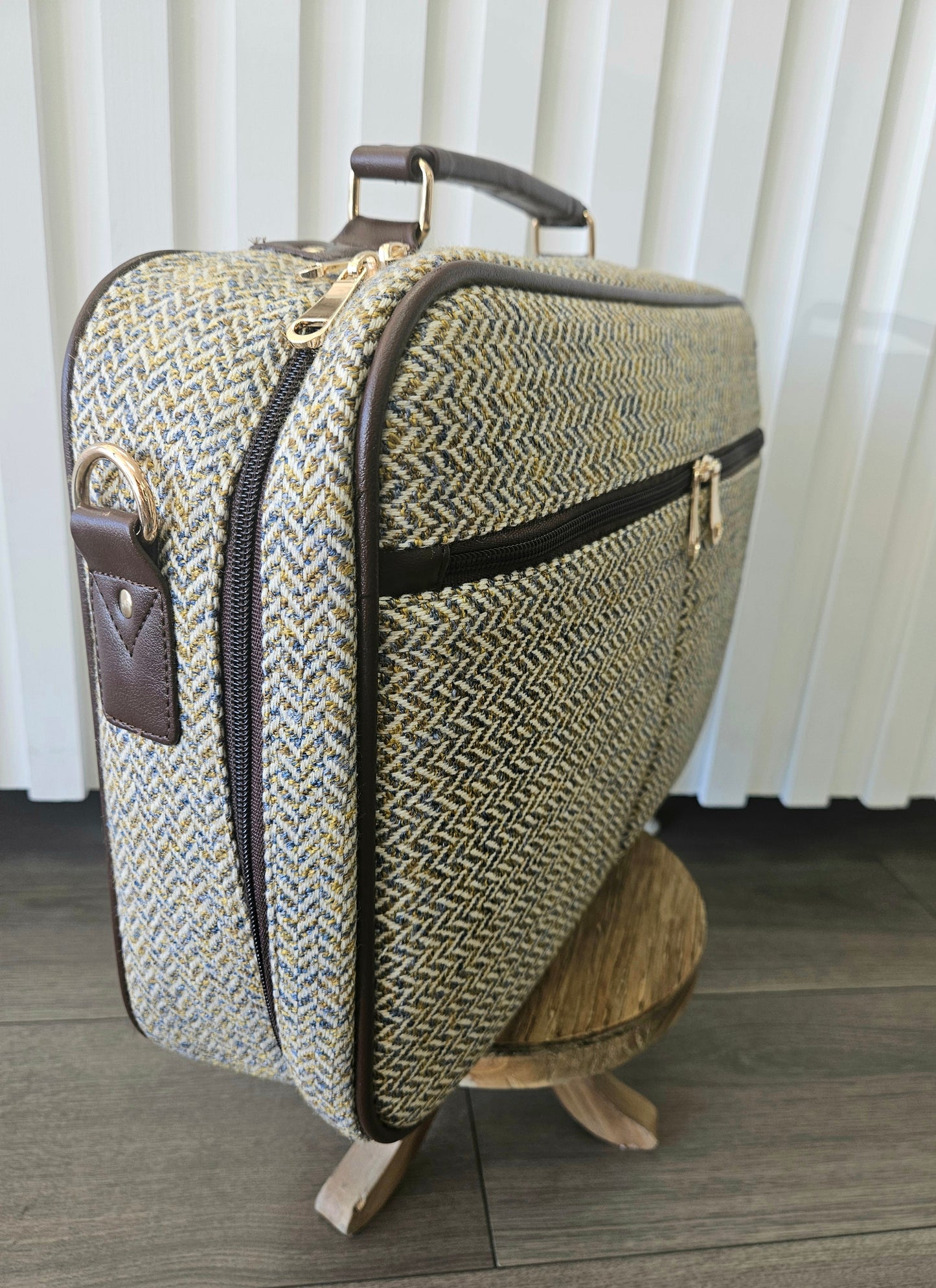 Oxford Temple Bag - Blue/Gold
