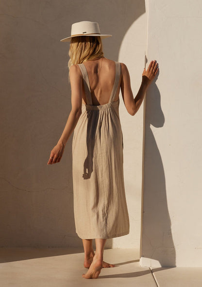 Canyon Linen Midi Dress
