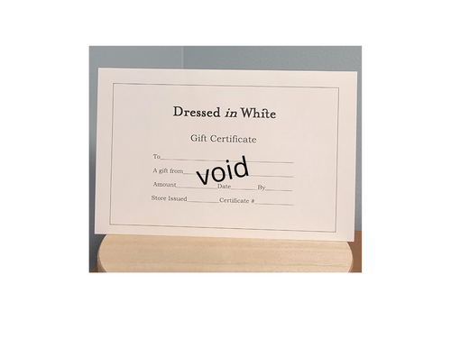 Gift Certificate
